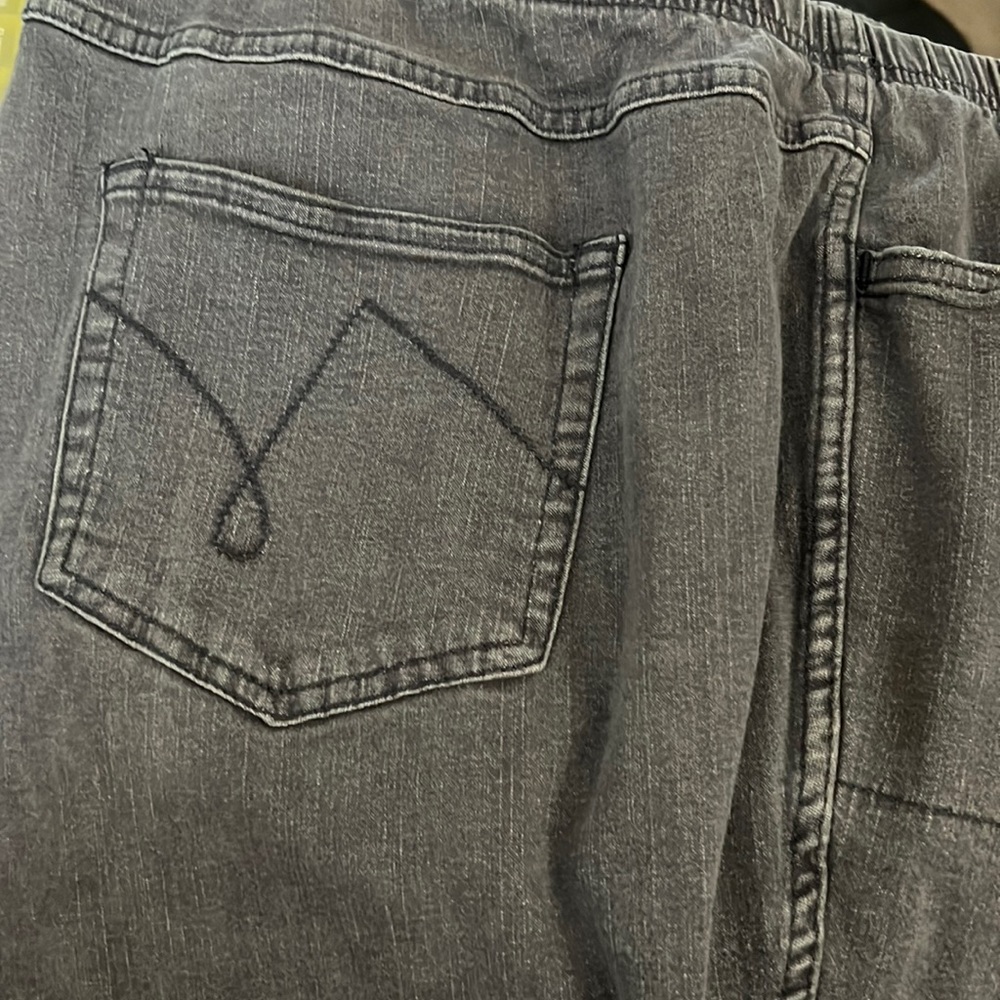 Grey Denim pull the on Jeans
